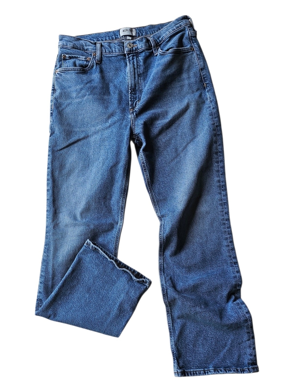 AGOLDE Vintage High Rise Jeans Size 30 Organic Cotton Straight Leg Denim